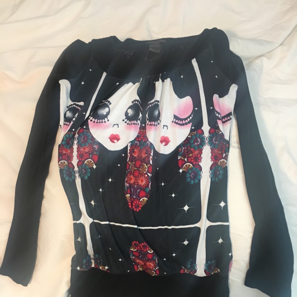 Custo Barcelona Wide Eye Doll blouse